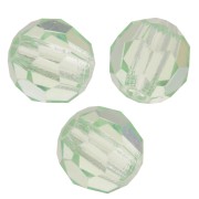 Perles rondes facettées Preciosa - Round Bead 4 mm - Chrysolite x20