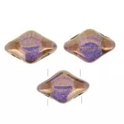 Perles en verre Mini Gemduo 2 trous 6x4 mm - Gold Bronze x5g
