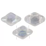 Perles en verre Mini Gemduo 2 trous 6x4 mm - Crystal AB x5g