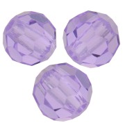 Perles rondes facettées Preciosa - Round Bead 4 mm - Violet x20|raw }}