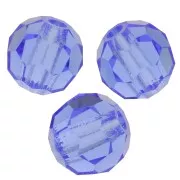 Perles rondes facettées Preciosa - Round Bead 4 mm - Sapphire x20