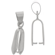 Attache pendentif 25 mm - Rhodié x1