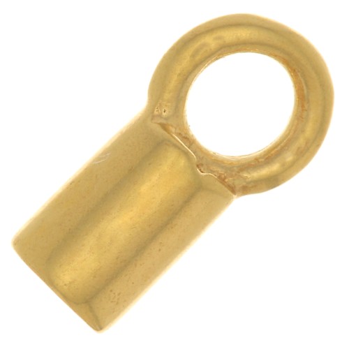 Embouts pour cordon 2 mm - Plaqué Or 3 microns x4