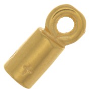 Embout pour cordon 2.5 mm - Plaqué Or 3 microns x1