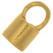 Embout pour cordon 4 mm - Plaqué Or 3 microns x1|raw }}