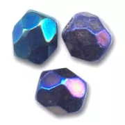 Jet - Facettes 4 mm Jet Blue Iris x50 Facettes 4 mm Jet Blue Iris x50