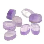 Cabochon plat ovale - palet - 6x4 mm en pierre gemme - Amethyste x1