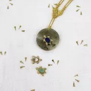 Cabochon plat ovale - palet - 6x4 mm en pierre gemme - Lapis lazuli x1