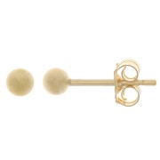 Clous d'oreilles boules 3 mm - Gold Filled (or laminé) x2