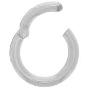 Fermoir rond à clipser 21 mm - Argent 925 x1