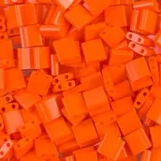 Miyuki Tila Beads 5x5x1.9 mm TL-0406 - Opaque Orange x10g