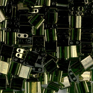 Miyuki Tila Beads 5x5x1.9 mm TL-0306 -  Olive Gold Luster x10g