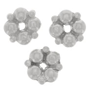 Perle rondelle forme fleur 5 mm - Argent 925 x1|raw }}
