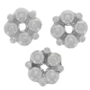 Perle rondelle forme fleur 5 mm - Argent 925 x1