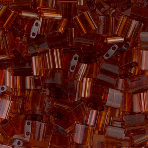 Miyuki Tila Beads 5x5x1.9 mm TL-0134 - Tr Dark Topaz x10g