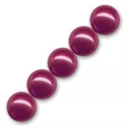 Perles rondes nacrées 12 mm - Bordeaux x15