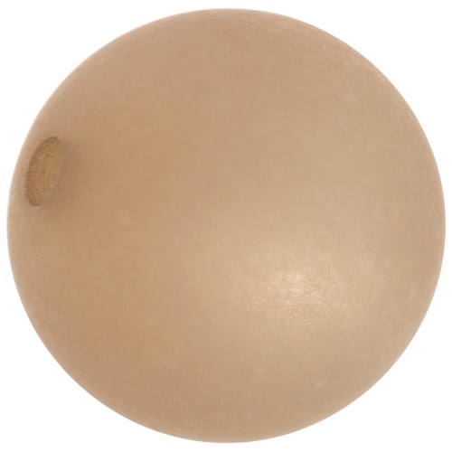 Perle ronde Polaris Dépolie 12 mm Greige x1