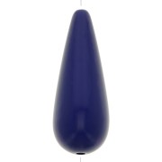 Perle poire en résine 40x16 mm - Bleu marine x1
