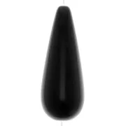 Perle poire en résine 40x16 mm - Noir x1