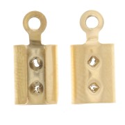 Pinces lacet plat 4 mm - Acier inoxydable 304L Doré x4|raw }}