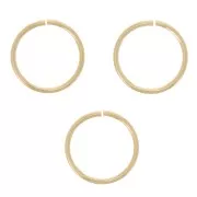 Anneaux ouverts 7x0.6 mm - Gold filled (or laminé)  x10