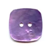 Bouton Nacre carré 16 mm Violet x1