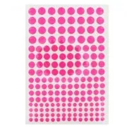 Assortiment de ronds métal Hotfix Rose Fluo x176