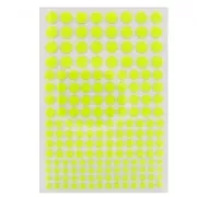 Assortiment de ronds métal Hotfix Jaune Fluo x176