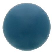 Cabochon en résine opaque 14 mm - Bleu paon x1|raw }}