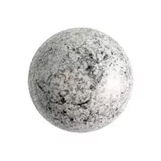 Cabochon rond en verre par Puca® 18 mm - Old Silver x1