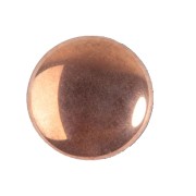 Cabochon rond en verre par Puca® 18 mm - Jet Capri Gold x1|raw }}