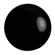 Cabochon rond en verre par Puca® 25 mm - Jet x1