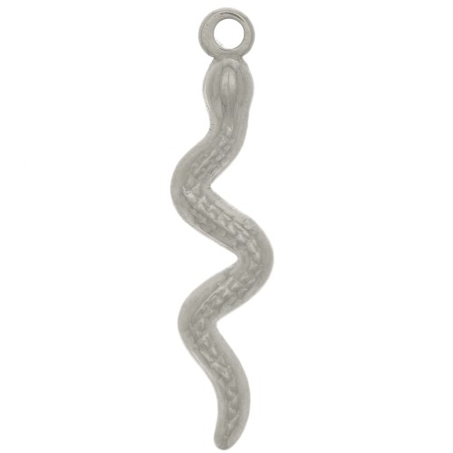 Pendentif serpent 28x6 mm - Acier inoxydable 304 x1