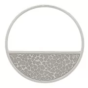 Pendentif rond évidé et martelé 18 mm - Argent 925 x1