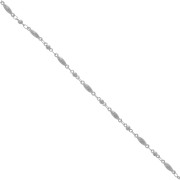 Chaîne maille Fantaisie boules et olives 2.6 mm - Acier inoxydable x1m