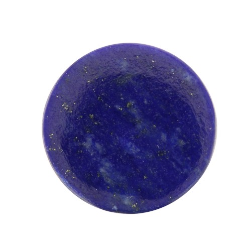 Cabochon plat rond - palet - 10 mm en pierre gemme - Lapis lazuli x1