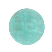 Cabochon plat rond - palet - 10 mm en pierre gemme - Amazonite x1