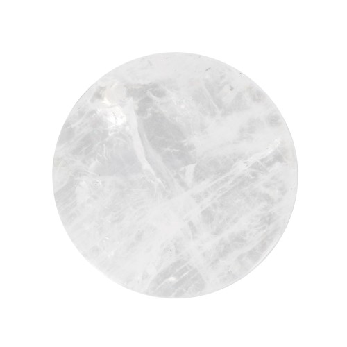 Cabochon plat rond - palet - 10 mm en pierre gemme - Pierre de lune x1
