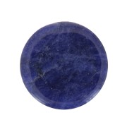 Cabochon plat rond - palet - 10 mm en pierre gemme - Sodalite x1|raw }}