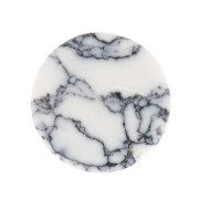 Cabochon plat rond - palet - 10 mm en pierre gemme - Howlite x1|raw }}
