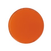 Cabochon plat rond - palet - 10 mm en pierre gemme teintée - Cornaline x1