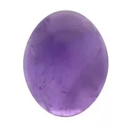 Cabochon ovale 10x8 mm en pierre gemme - Amethyste x1