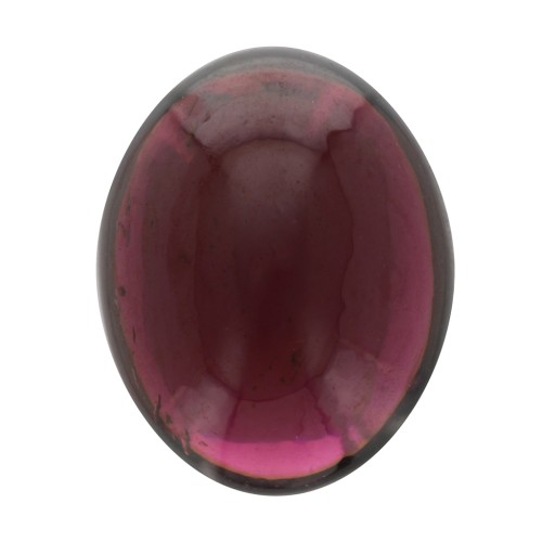 Cabochon ovale 10x8 mm en pierre gemme - Grenat x1