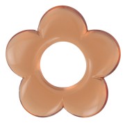 Pendentif fleur 21 mm en résine transparente - Topaz x1|raw }}