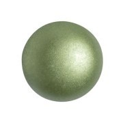 Cabochon rond en verre par Puca® 18 mm - Pastel Olivine x1