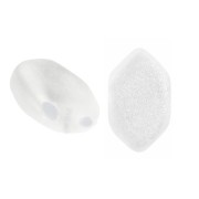 Perles en verre Paros® par Puca® 7x4 mm - Crystal Mat x10g