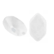 Perles en verre Paros® par Puca® 7x4 mm - Crystal Mat x10g
