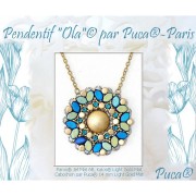 Perles en verre Paros® par Puca® 7x4 mm - Full Azzuro x10g