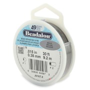 Fil Cablé 49 brins 0.38 mm - Beadalon - Acier inoxydable x9.2m|raw }}