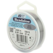 Fil Cablé 49 brins 0.91 mm - Beadalon - Acier inoxydable x31m